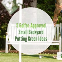 small backyard putting green ideas